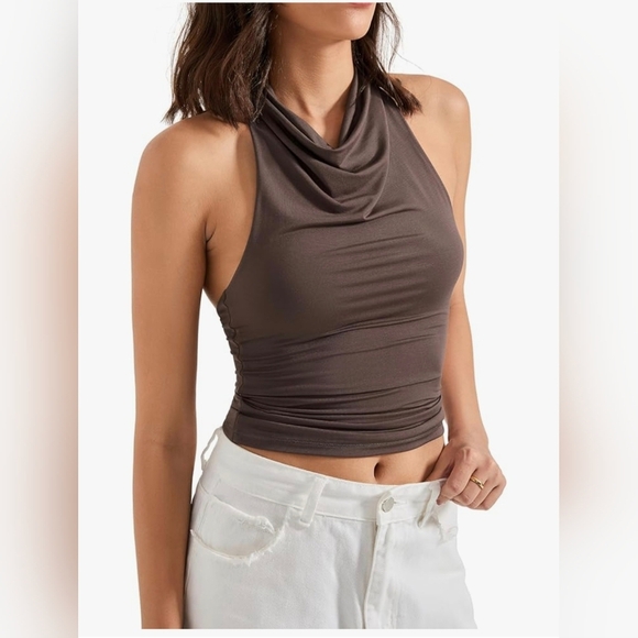 SUUKSESS Halter Backless Tank Top #967 NWOT - Picture 1 of 11